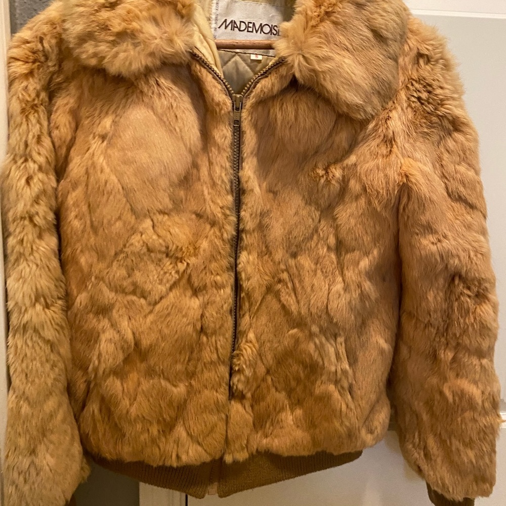 mademoiselle rabbit fur coat